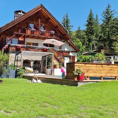 Chalet Serre Cambeou Piscine&Spa Saint-Chaffrey Dış mekan fotoğraf
