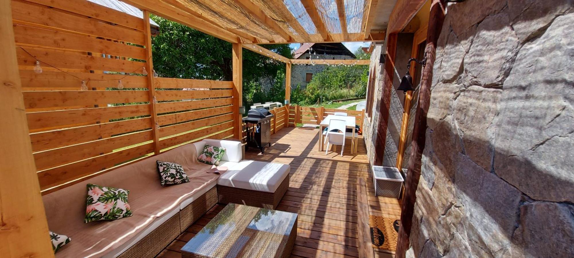 Chalet Serre Cambeou Piscine&Spa Saint-Chaffrey Dış mekan fotoğraf